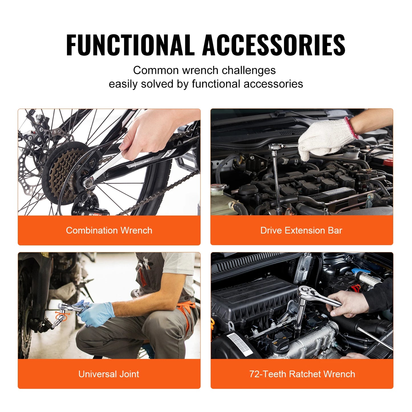 SucceBuy Mechanics Tool Set and Socket Kit 450 Pcs