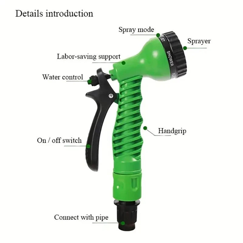Expandable Magic Hose High Pressure Car Wash Water Sprayer Garden
