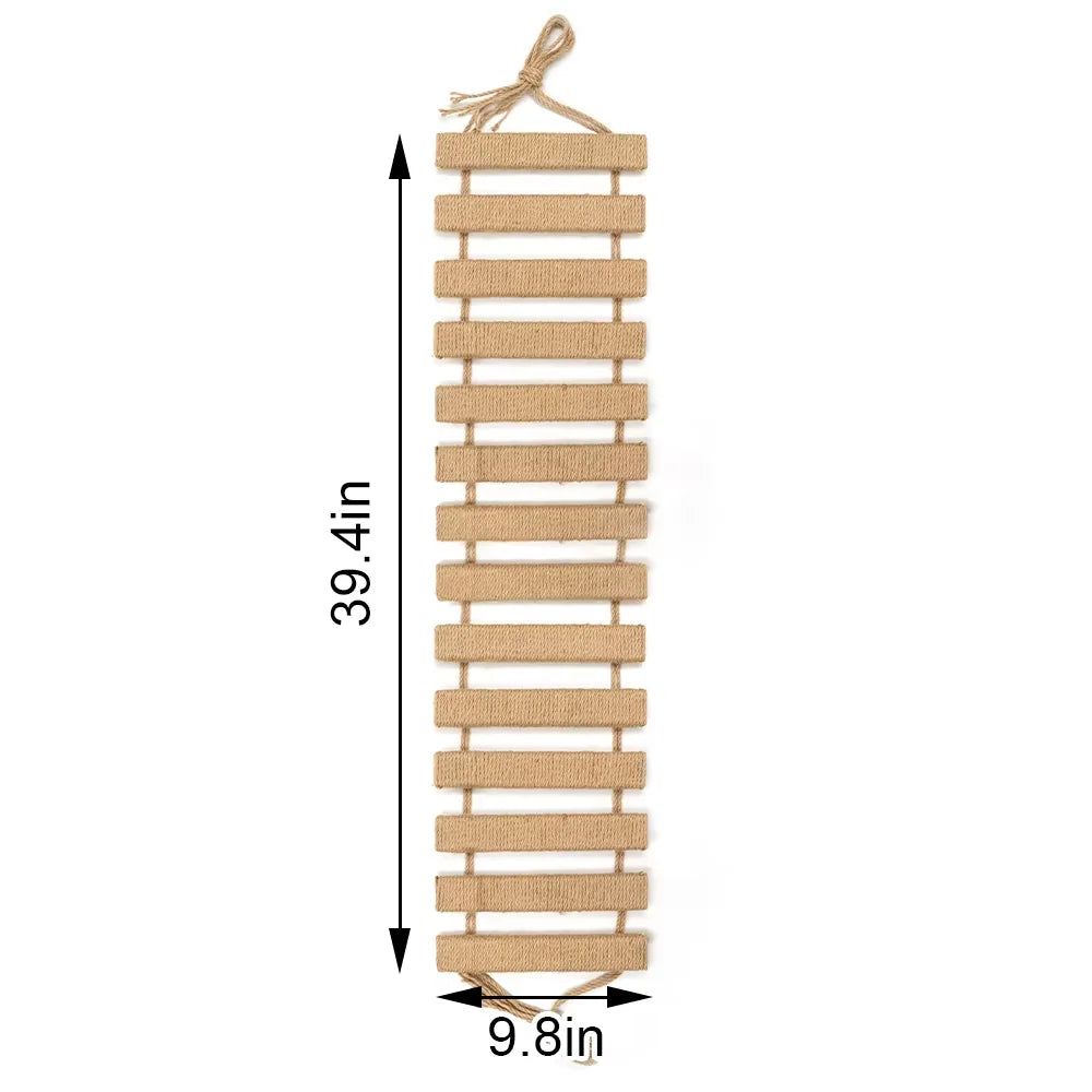Wooden Sisal Rope Cat Bridge And Climbing Ladder Scratcher