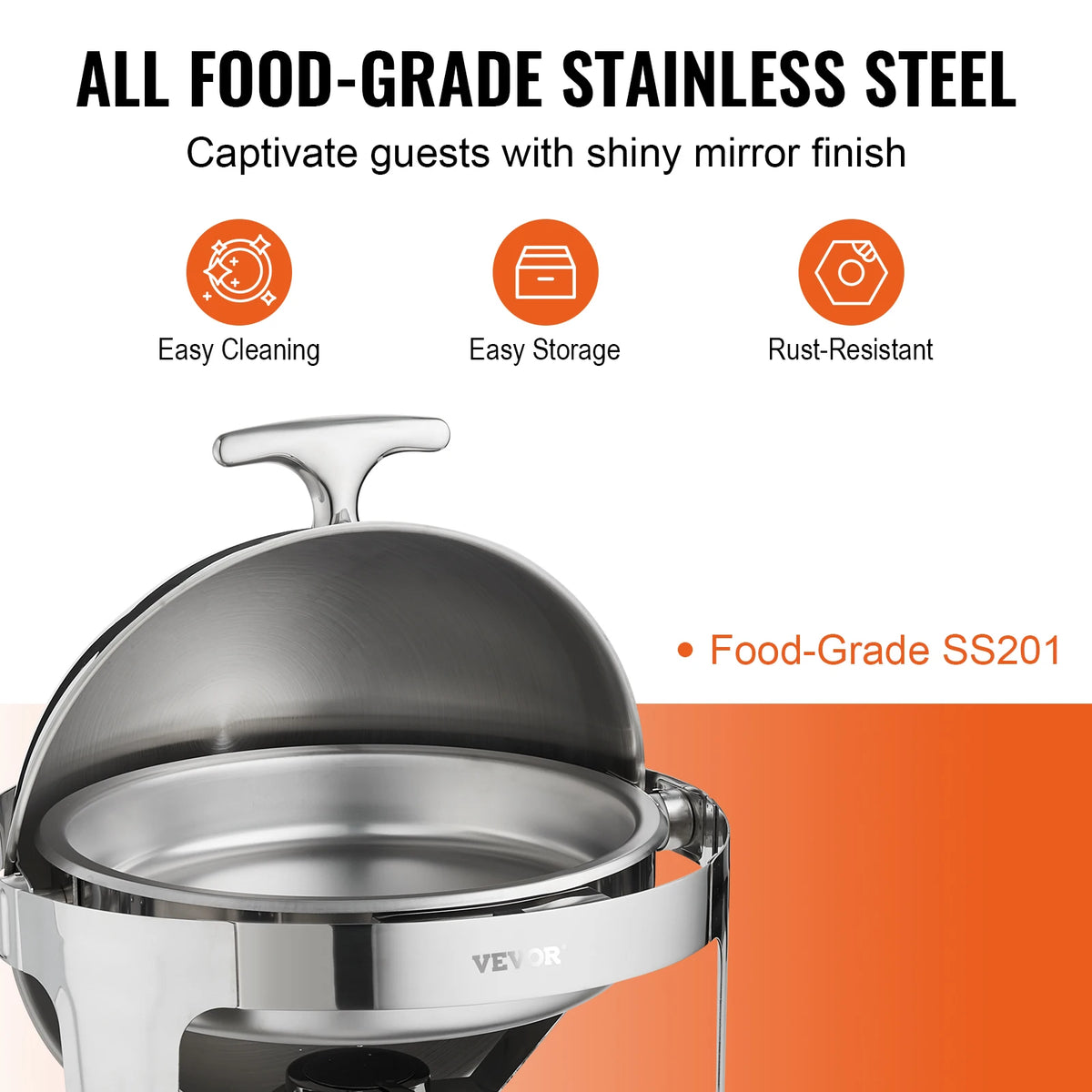 SucceBuy Stainless Steel Chafing Dish Buffet Serving Set