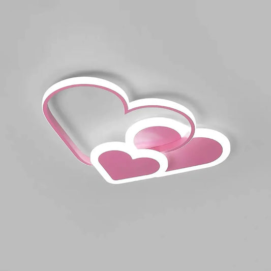 Heart Shaped LED Ceiling Light With Remote 36W 3040LM Adjustable 3000K-6000K