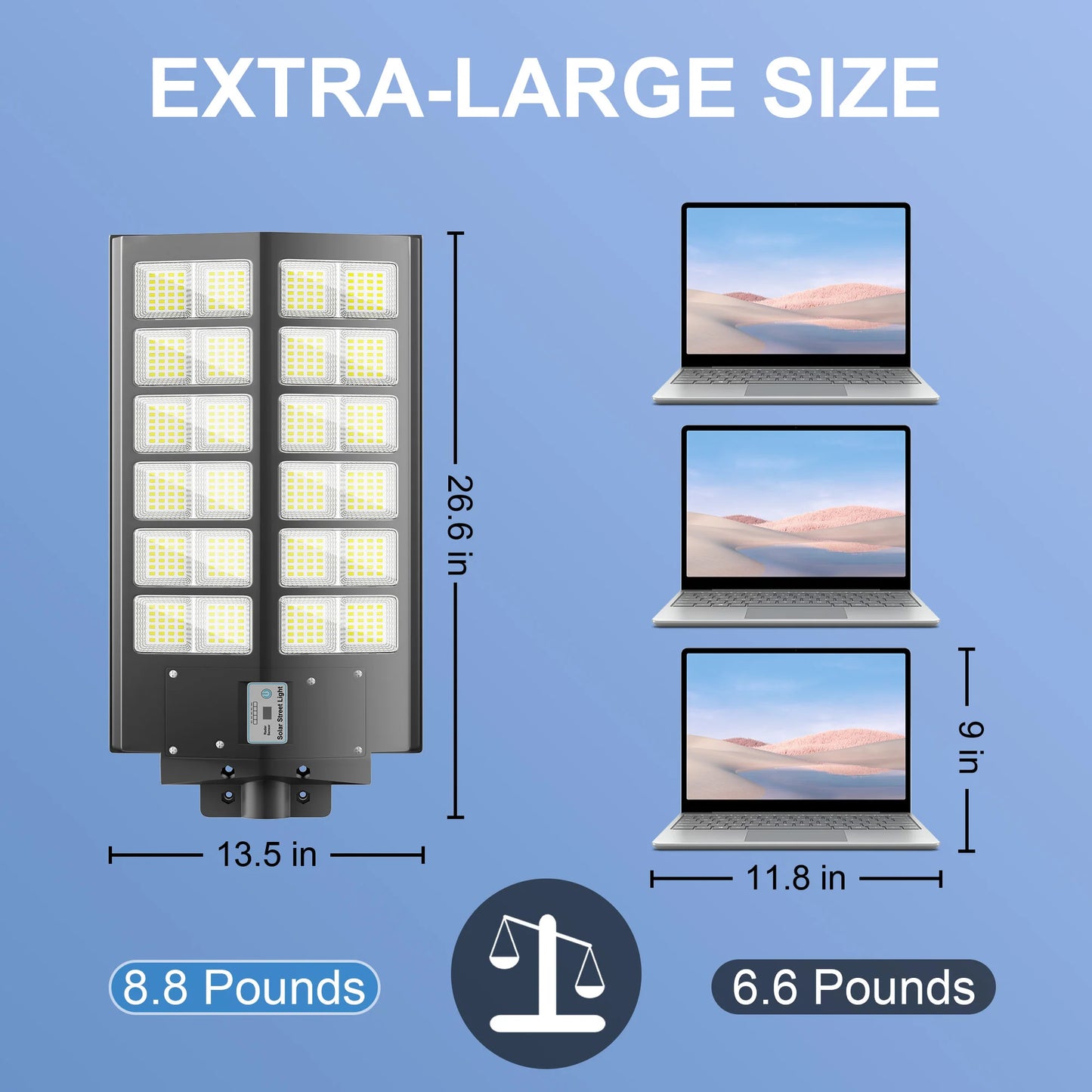 6000W Waterproof Solar Street Light With Motion Sensor