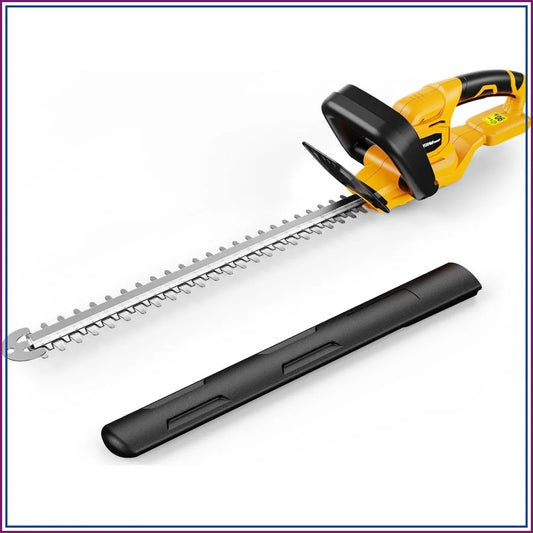 Cordless Hedge Trimmer for Garden Shrubs with Dual Action Blades