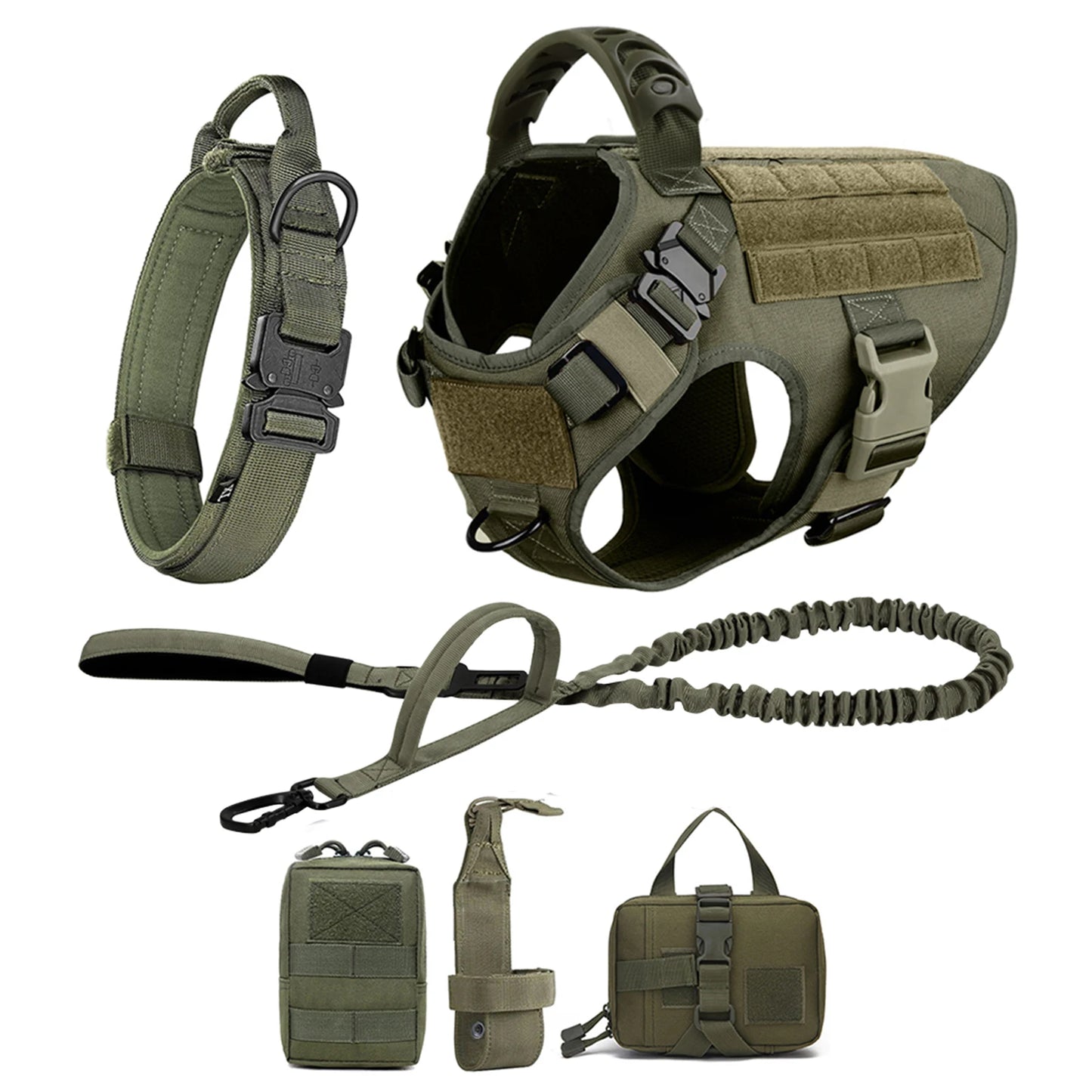 Dog Harness And Leash Set For German Shepherd Malinois Training
