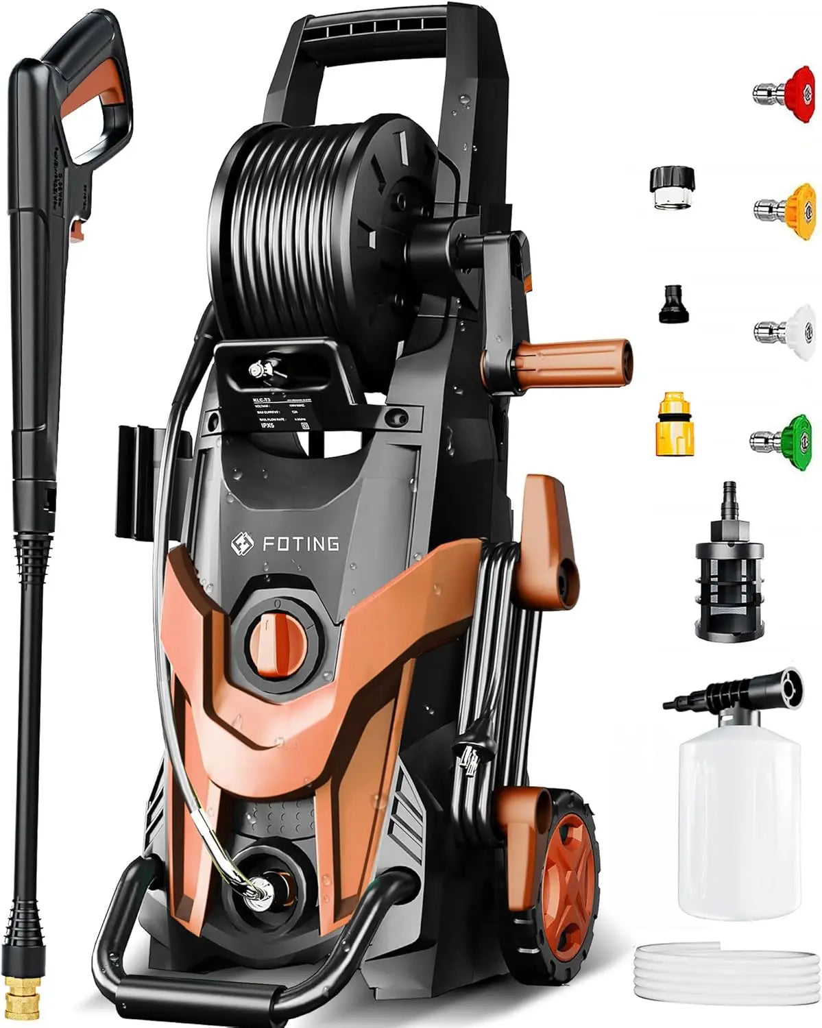 FF FOTING Electric Pressure Washer 4500 PSI With Foam Cannon