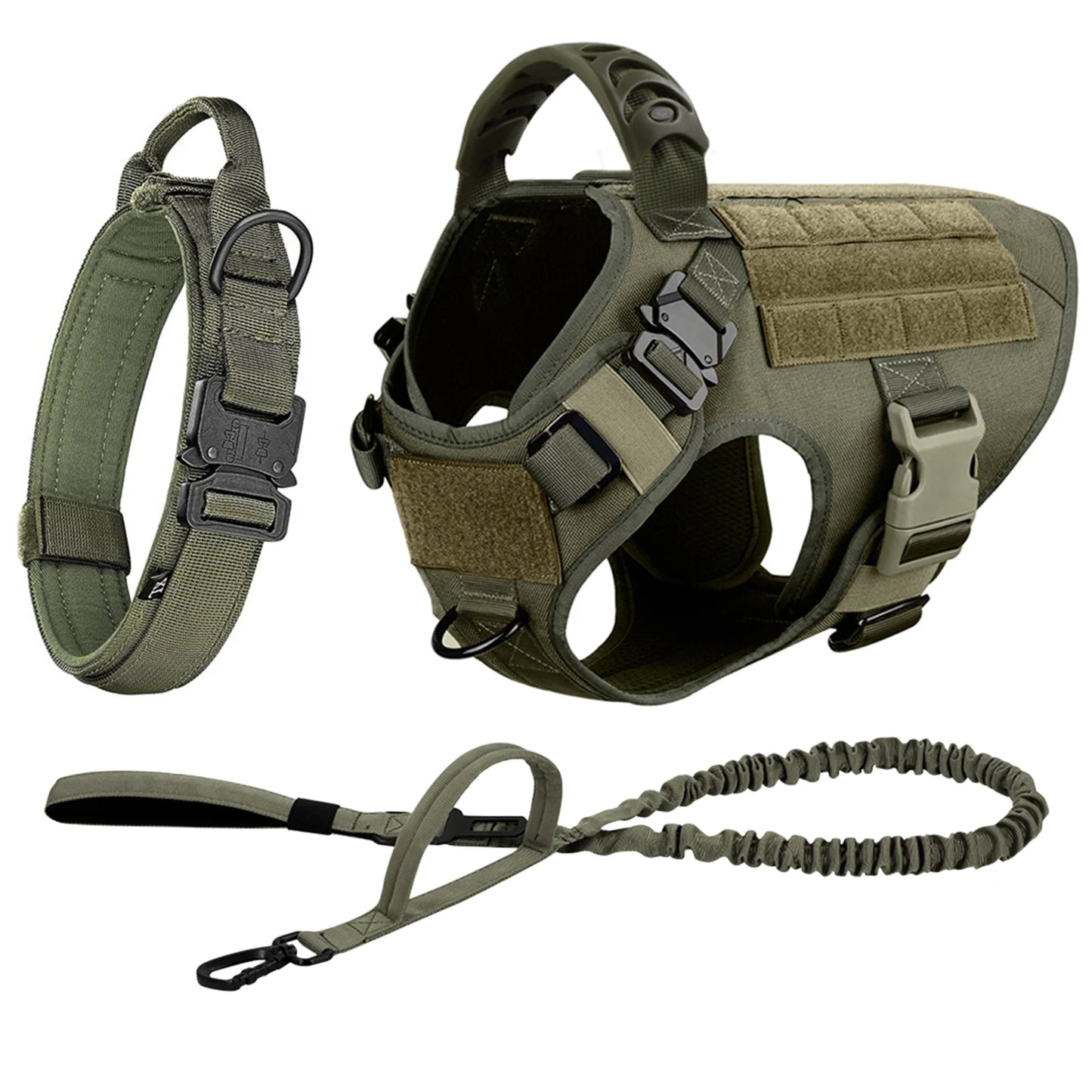 Dog Harness And Leash Set For German Shepherd Malinois Training