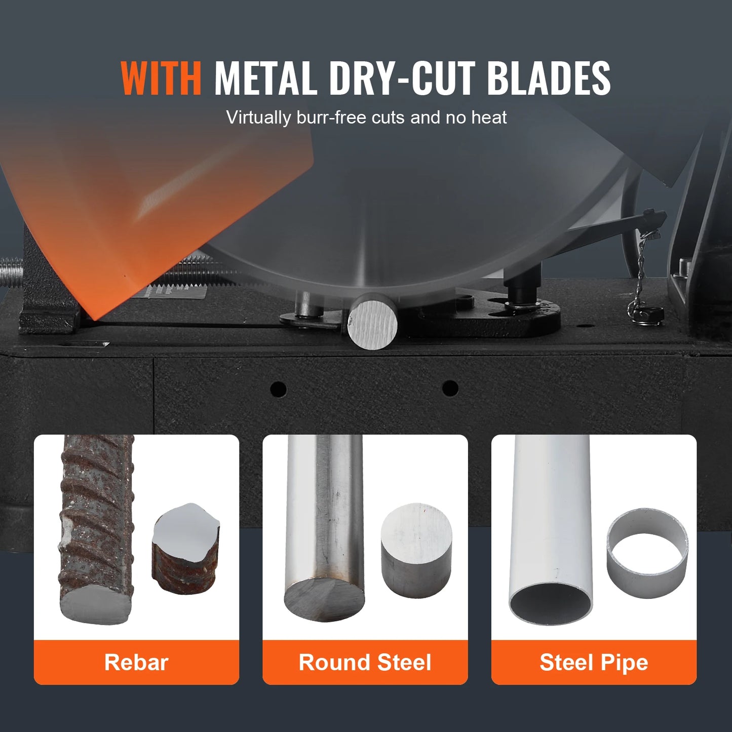SucceBuy 2800W Chop Saw 0to45 Degree Adjustable Dry Cut RPM