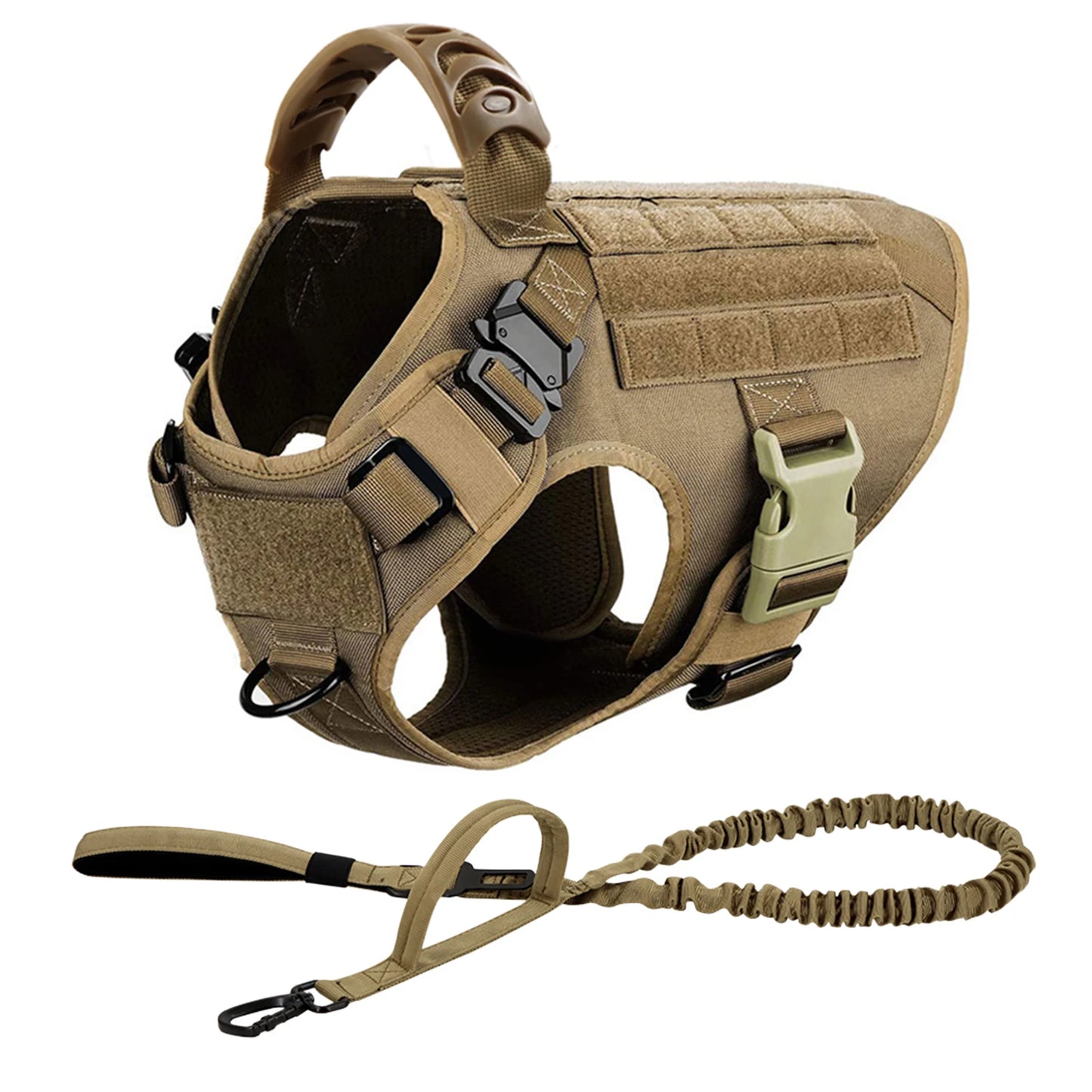 Dog Harness And Leash Set For German Shepherd Malinois Training