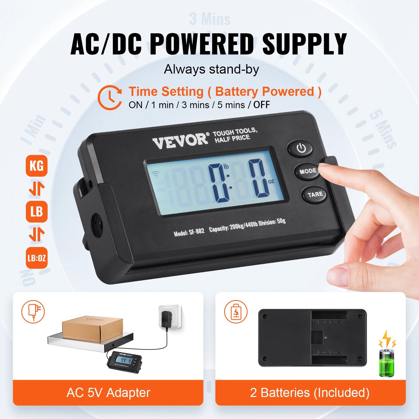 SucceBuy Digital Shipping Scale With LCD Screen for Postal